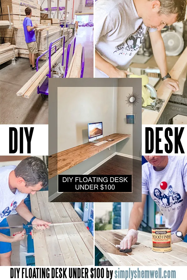 DIY Floating Desk