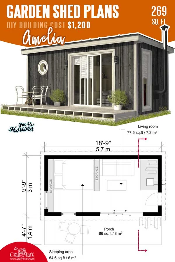 13 Diy Wooden Shed Plans You Can Easily Build Craft Mart - Diy Shed Plans And Cost