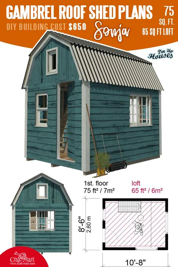 Gambrel Roof Shed Sonja