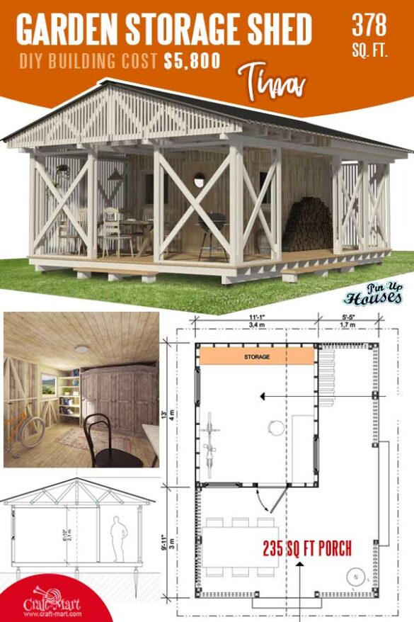 13 DIY Wooden Shed Plans You Can Easily Build - Craft-Mart