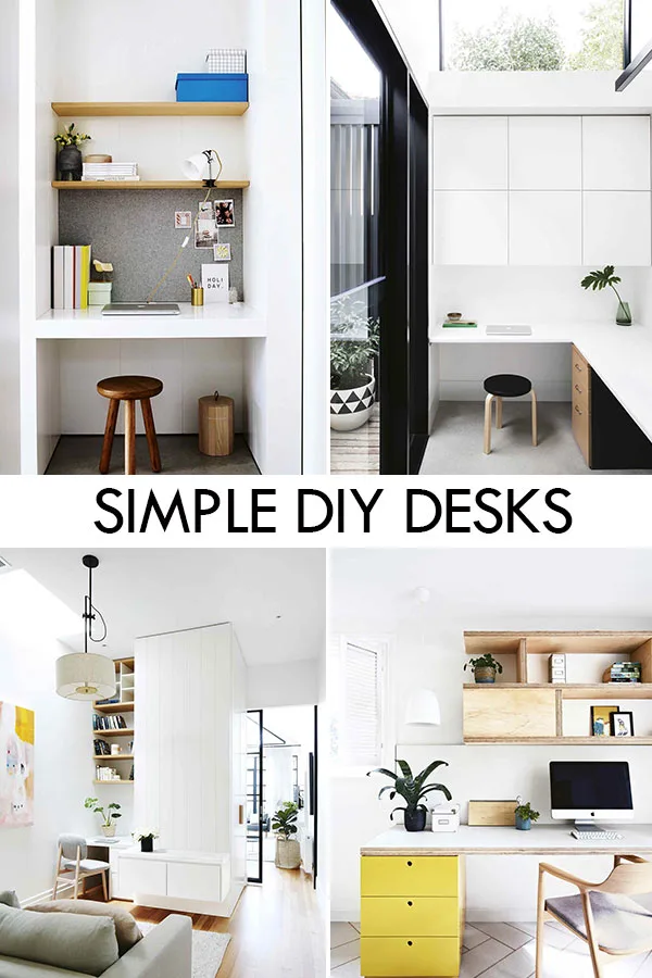 Simple and Stylish DIY Desks and Study Nooks