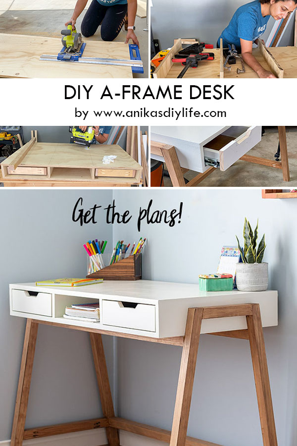 DIY A-Frame Desk