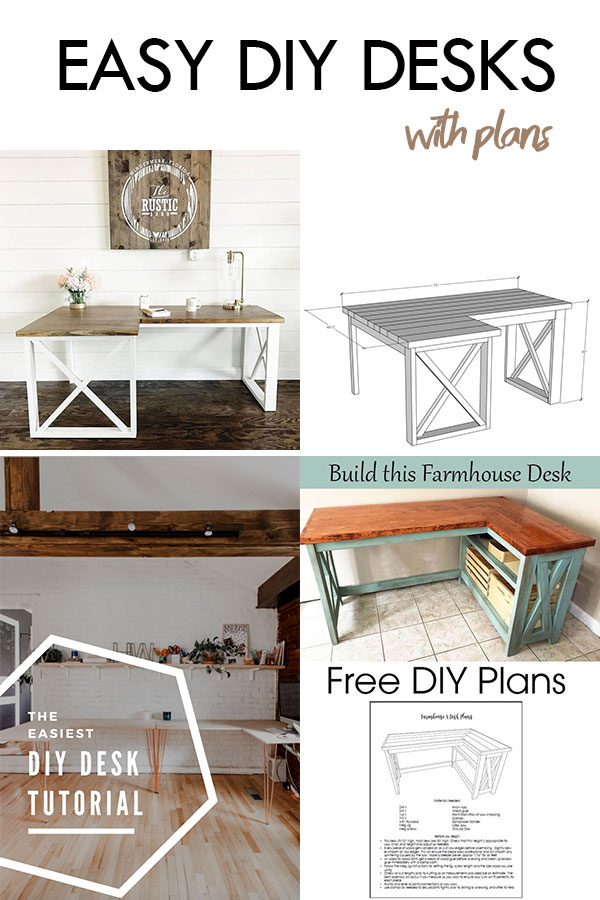 Collection of easy DIY desks