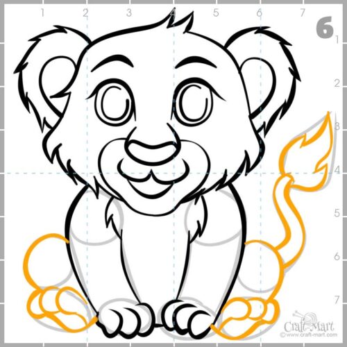 A simple lion drawing with easy step by step guides - Page 2 of 2 ...