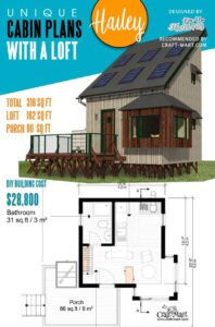 10 unique plans of tiny homes and cabins with loft - Craft-Mart