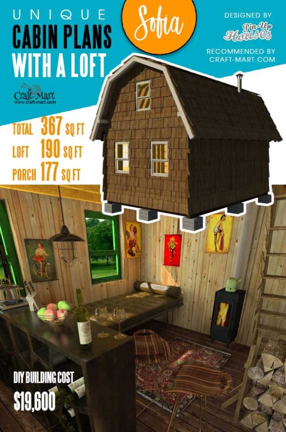 Unique Plans Of Tiny Homes And Cabins With Loft Craft Mart