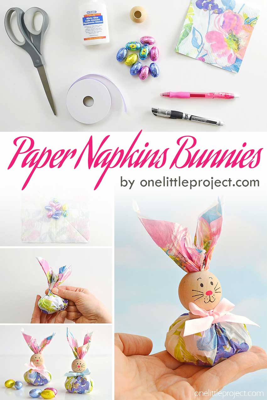 Paper Napkin Bunny Favors