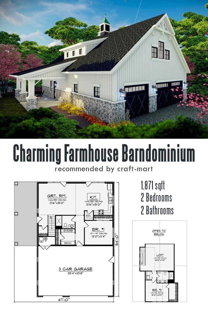 Charming Farmhouse Barndominium with 2 Bedrooms