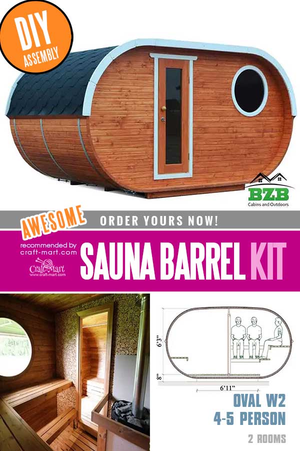 oval DIY Sauna Kit