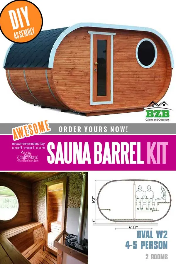 oval DIY Sauna Kit