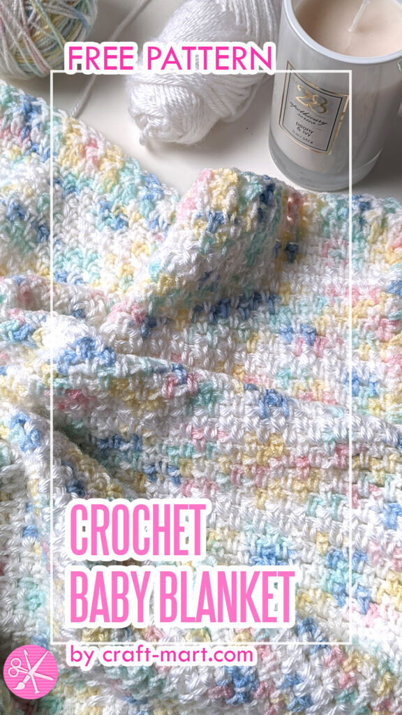 crochet baby blanket 'Spring Showers'