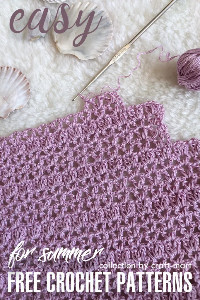 easy cotton crochet shawl