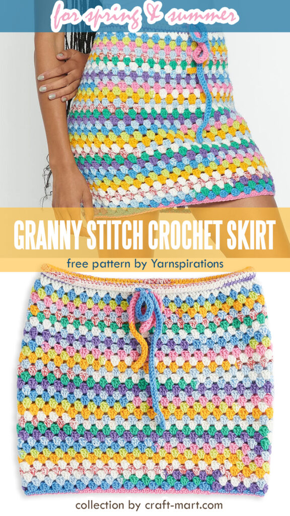 granny stitch crochet skirt