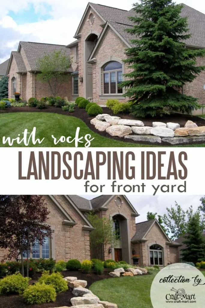 Landscaping ideas with rocks