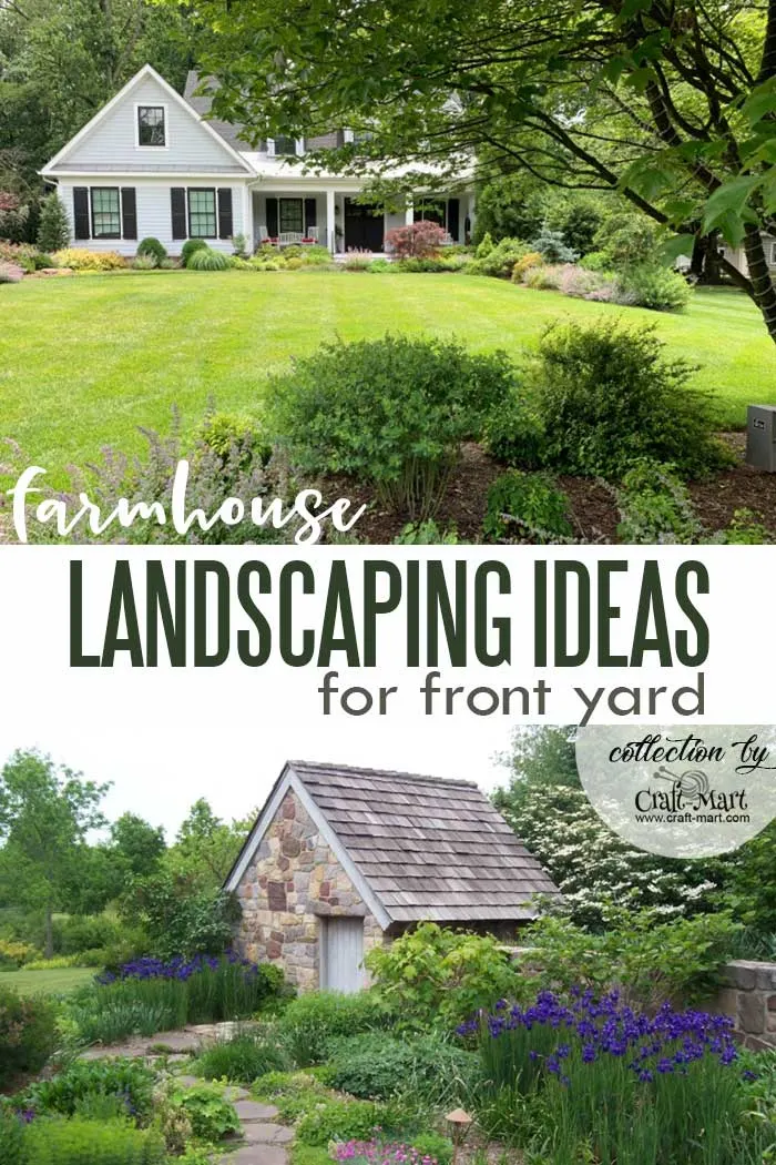 Farmhouse landscaping ideas for the front of the house