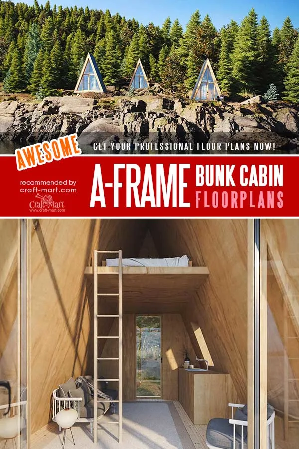 A-Frame Bunk Cabin plans