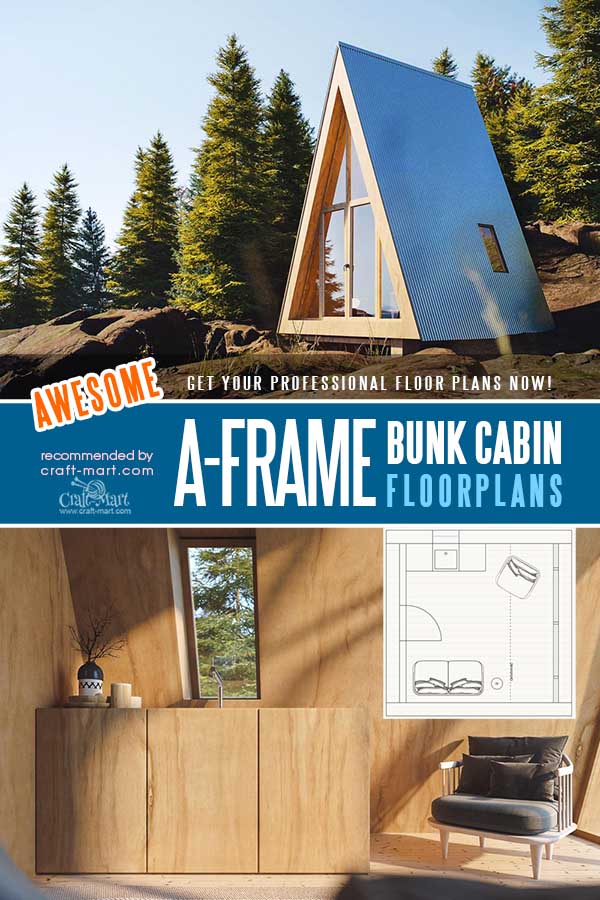 Tiny A-Frame Bunk Cabin