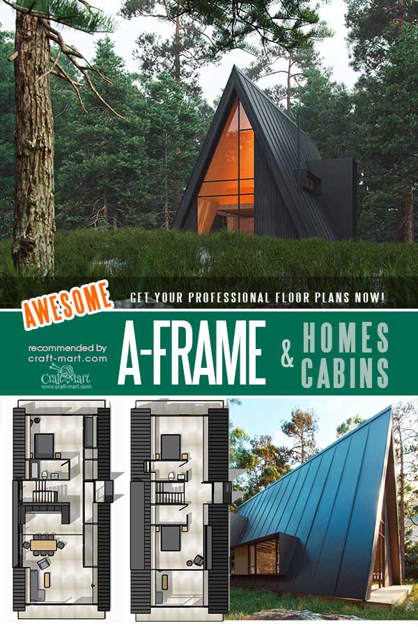 Medium size A-Frame Family House