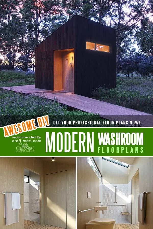 A Modern shower room for your garden