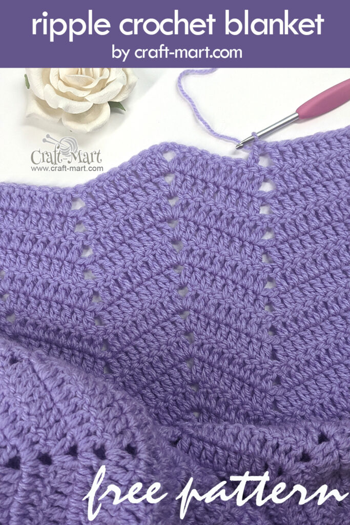 Crochet Ripple Pattern with FREE PRINTABLE VERSION