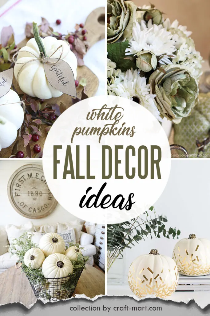 10 Quick and Easy White Pumpkin Fall Decor Ideas