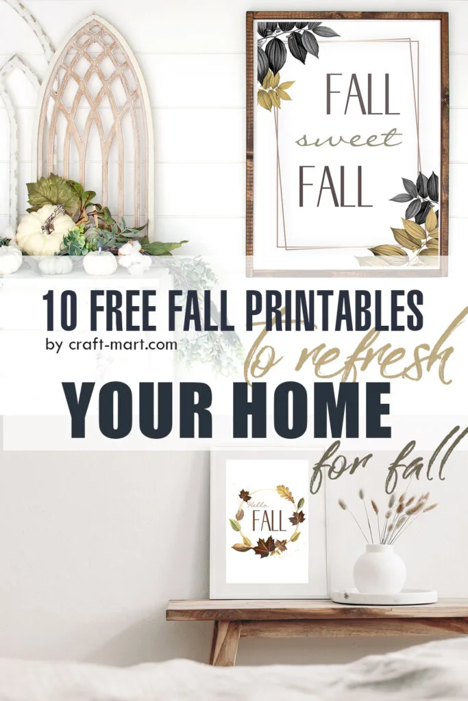 10 free fall printables by craft-mart