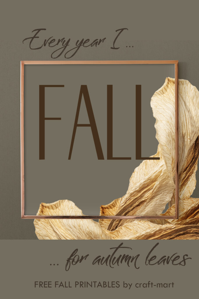 free fall leaves printable