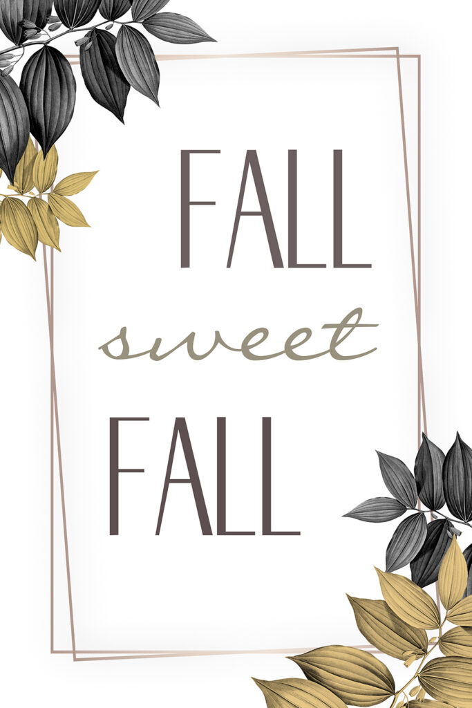 Minimalistic Modern Fall Printable