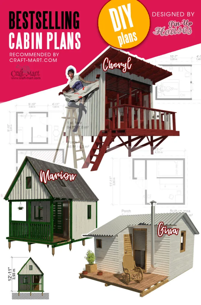 Floor Plans for Tiny Houses (bestselling A-frames, cabins, sheds) -  Craft-Mart