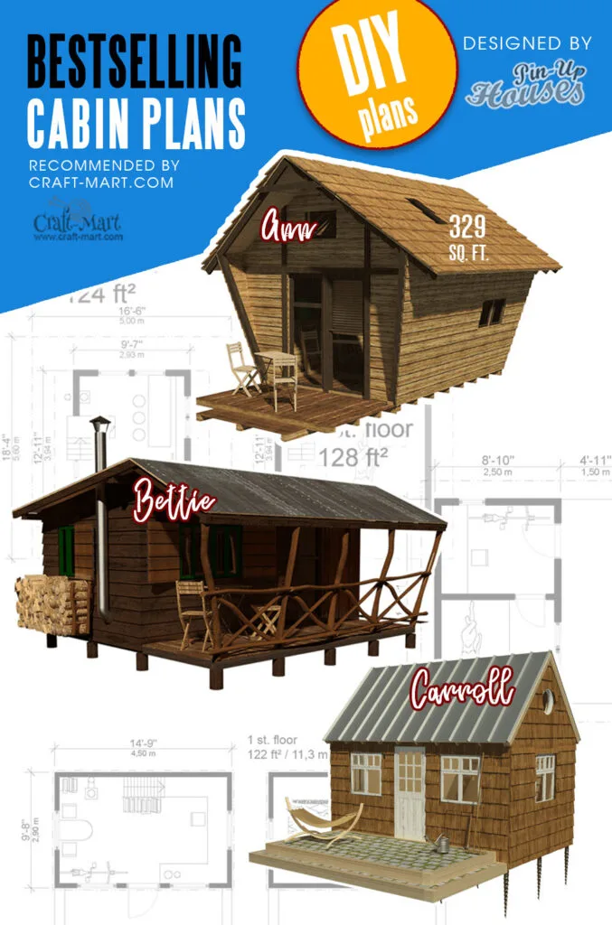 Adorable small cabin plans for DIY assembly