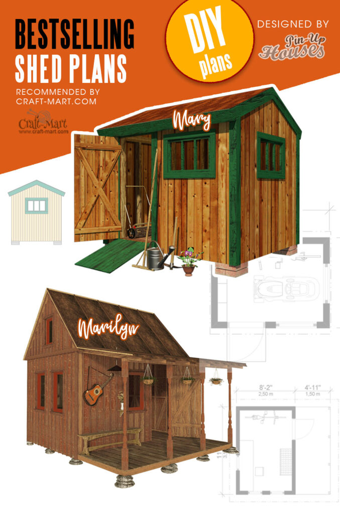 DIY Floor plans of tiny homes, cabins, and garden sheds