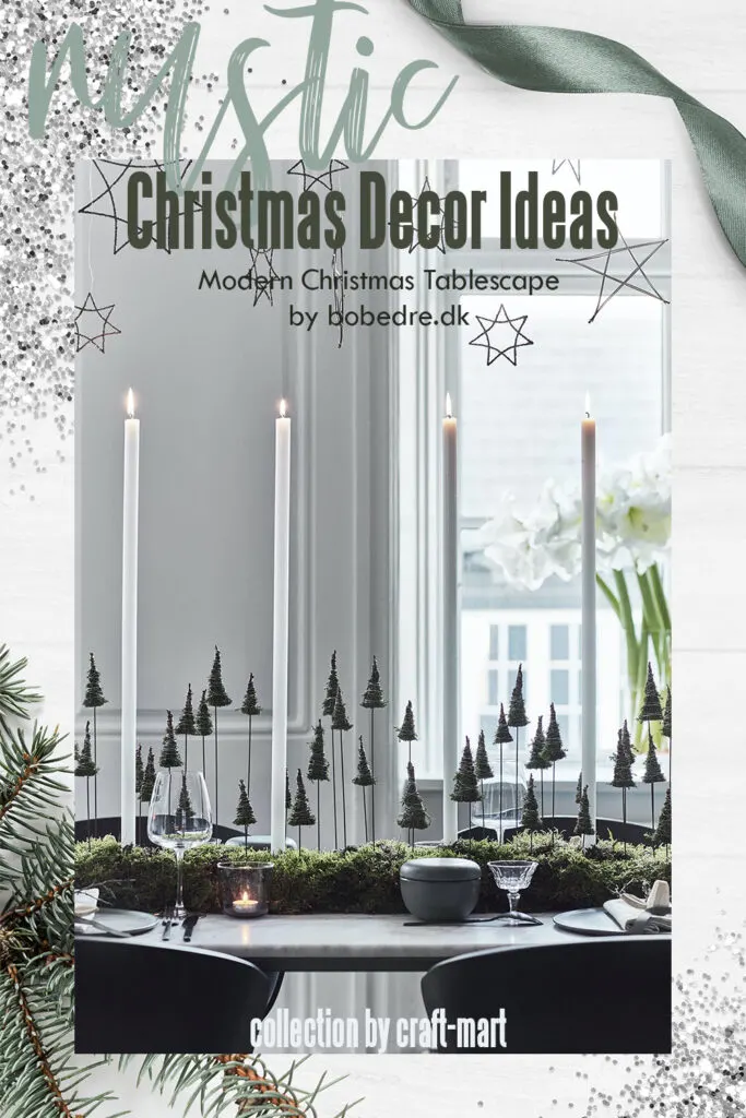 Modern Rustic Holiday Table Decor