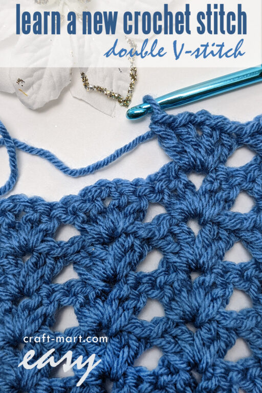 Easy Crochet Stitch: Double V-stitch - Craft-Mart