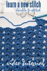 crochet double V-stitch