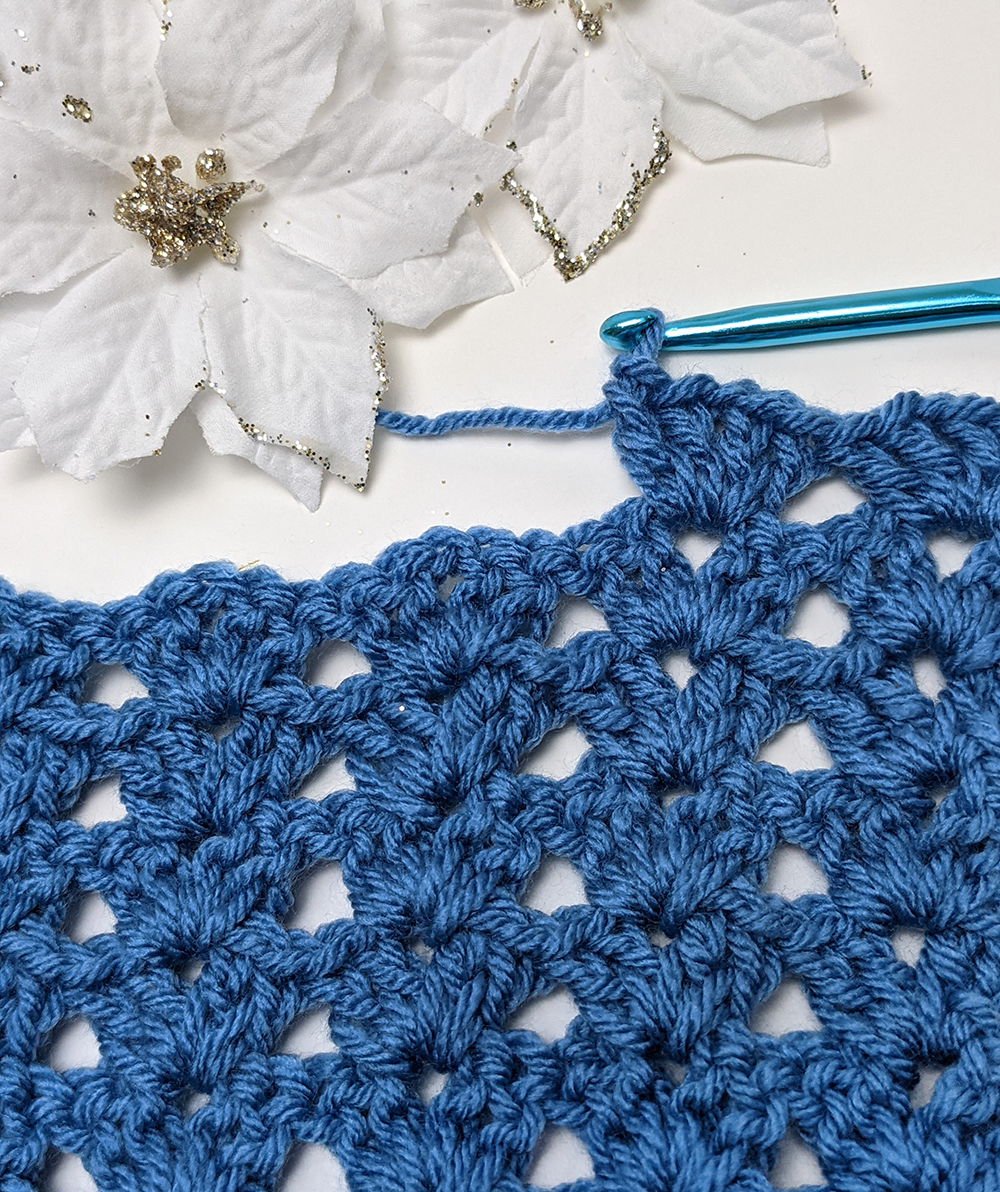 Easy Crochet Stitch: Double V-Stitch