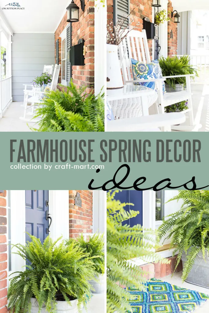 spring farmhouse porch decor