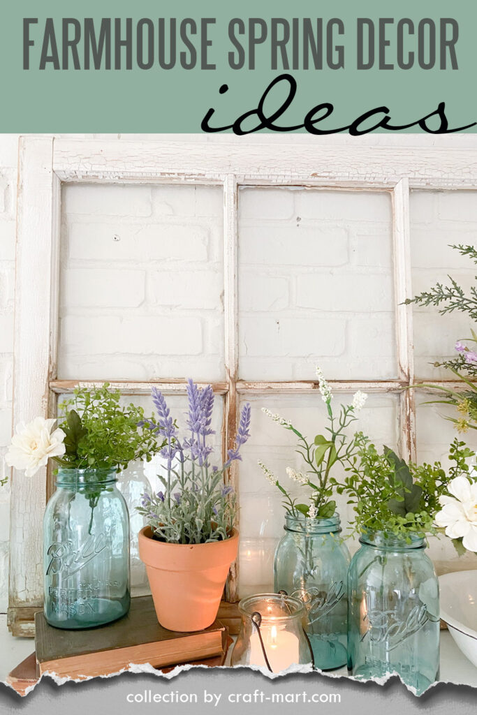 spring mantel decorating idea