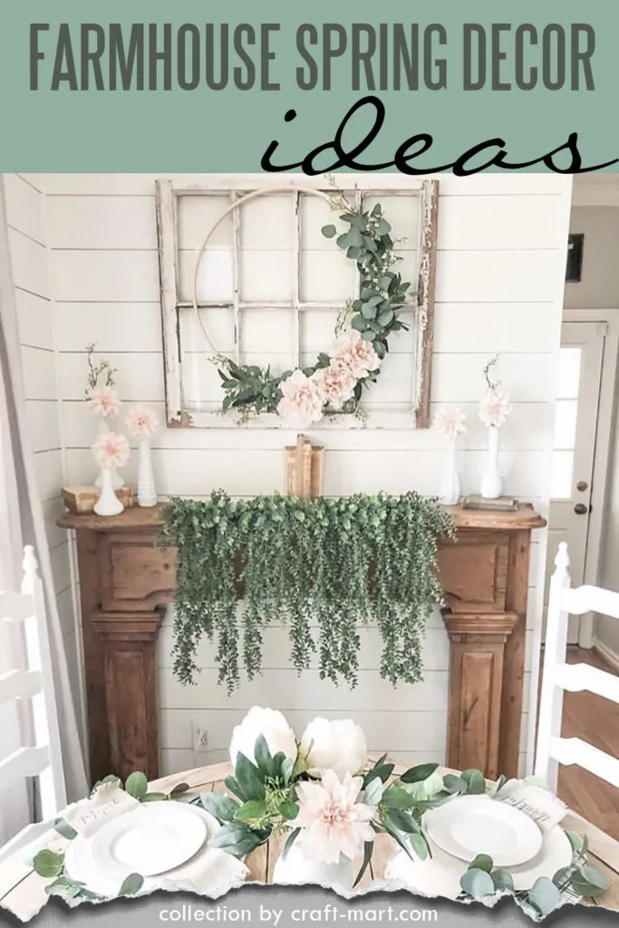 SPRING MANTEL STYLING (from Pinterest)