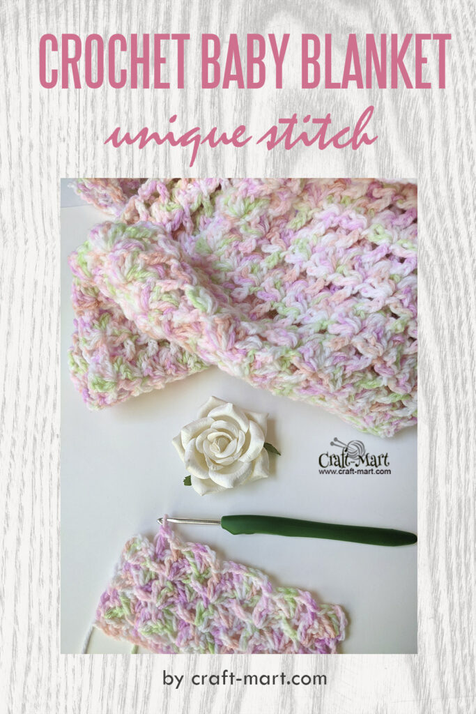 Unique Crochet Baby Blanket 'Monet'