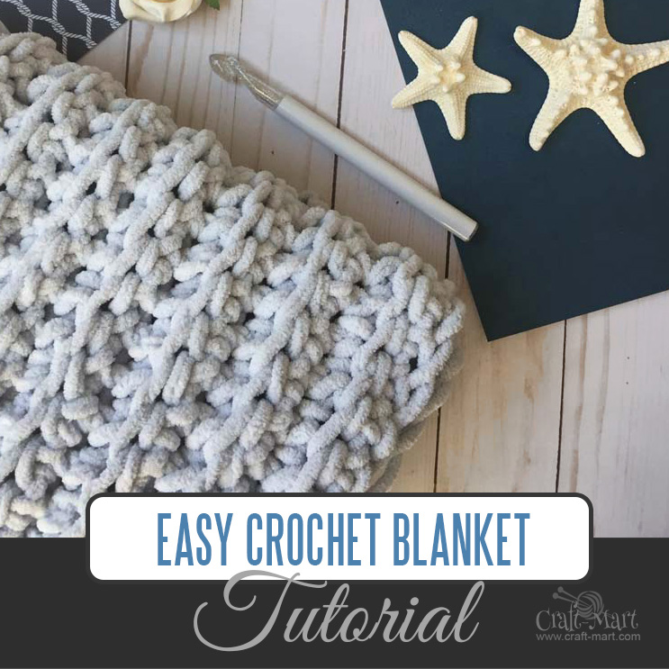 Quick Crochet Project - a blanket tutorial using Bernat yarn