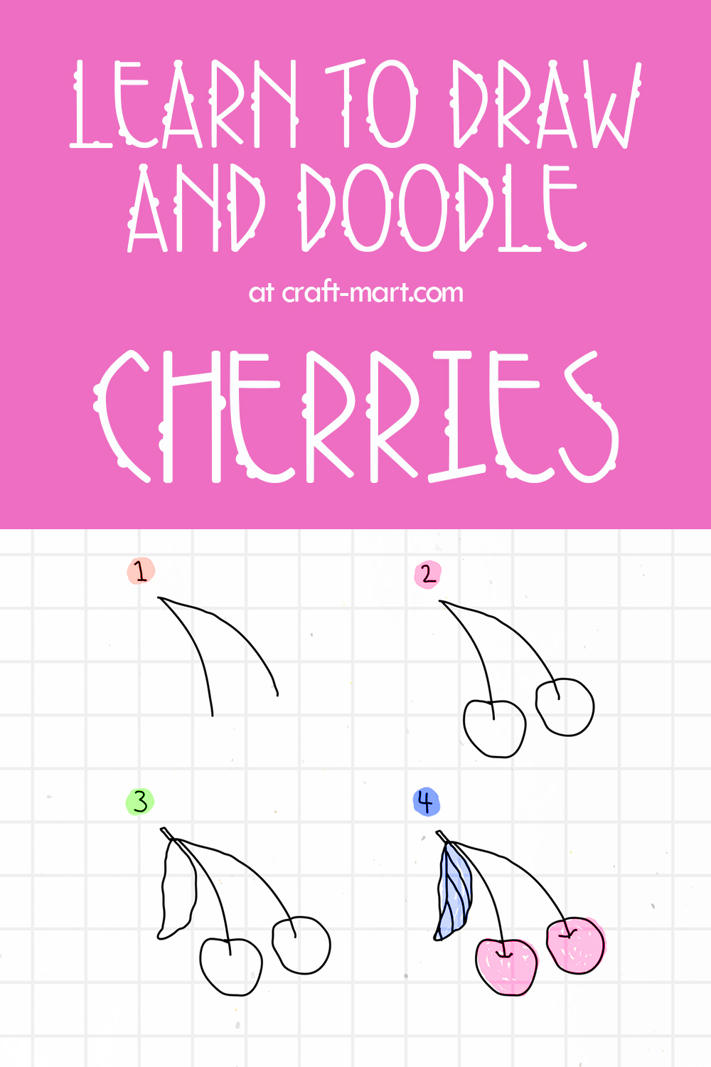 How To Draw Cherries - Craft-Mart