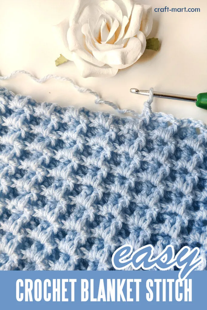 Crochet Baby Blanket 'Blue Waves"