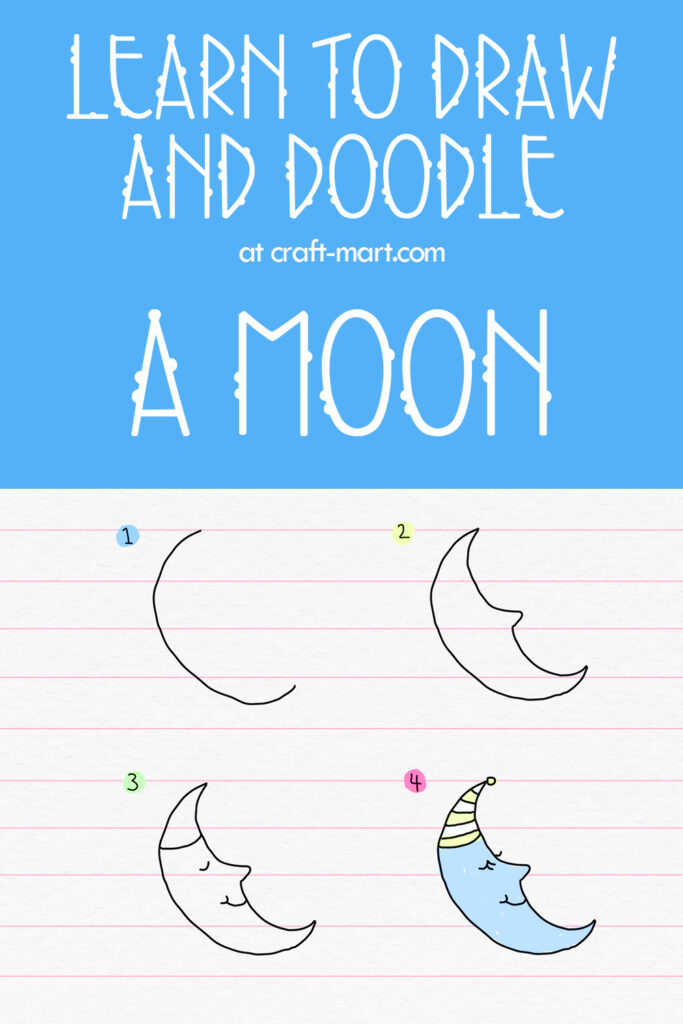 How to draw a moon