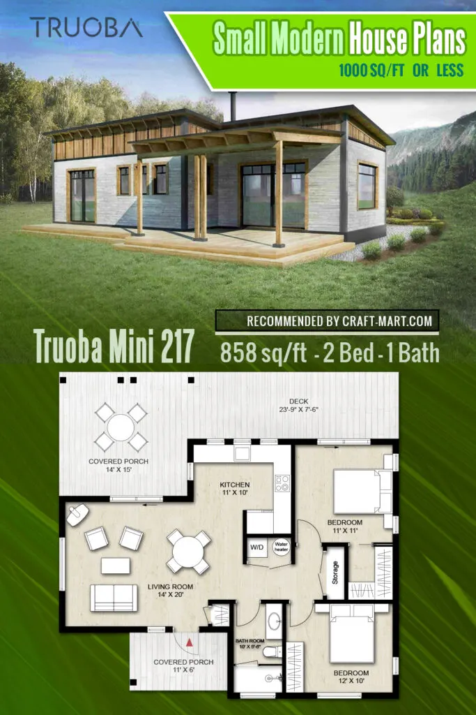 858 square foot house plan