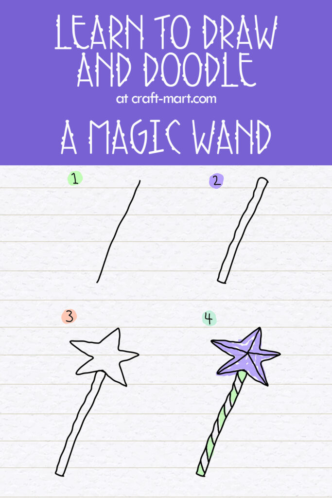 Learn to Draw a Magic Wand CraftMart