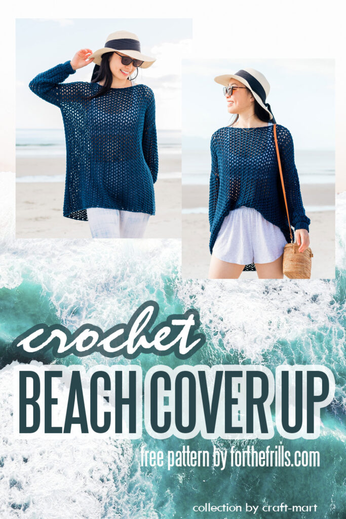 CROCHET EASY BEACH COVER UP – FREE PATTERN + VIDEO TUTORIAL