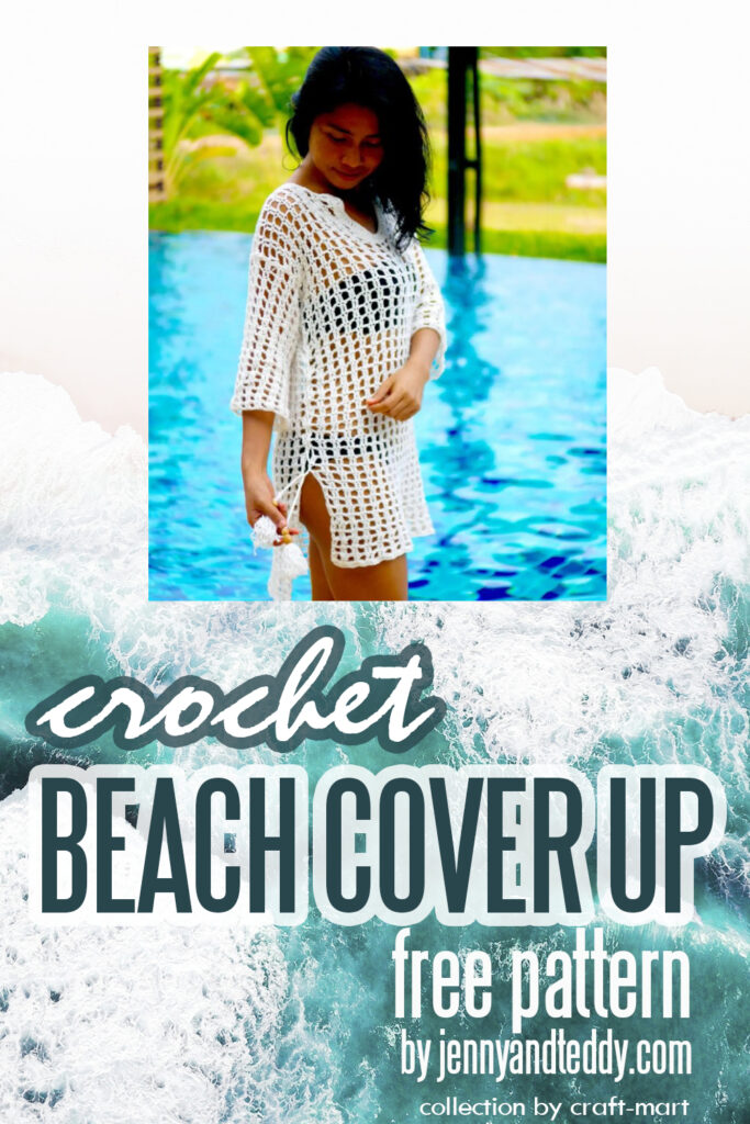 'Sunshine' crochet beach cover up - free pattern