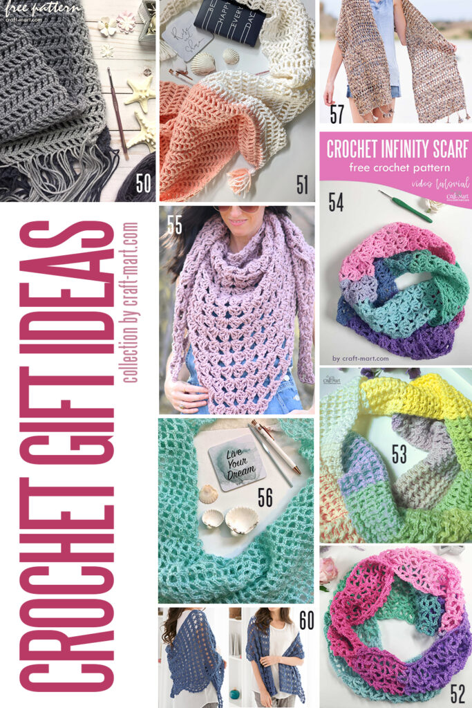 scarves, infinity scarves, and wraps
