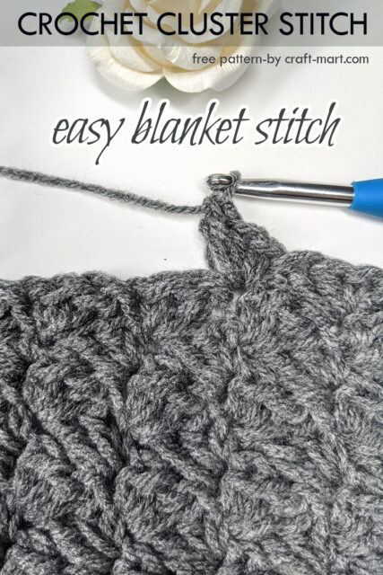 Cluster Crochet Stitch Blanket - Craft-Mart