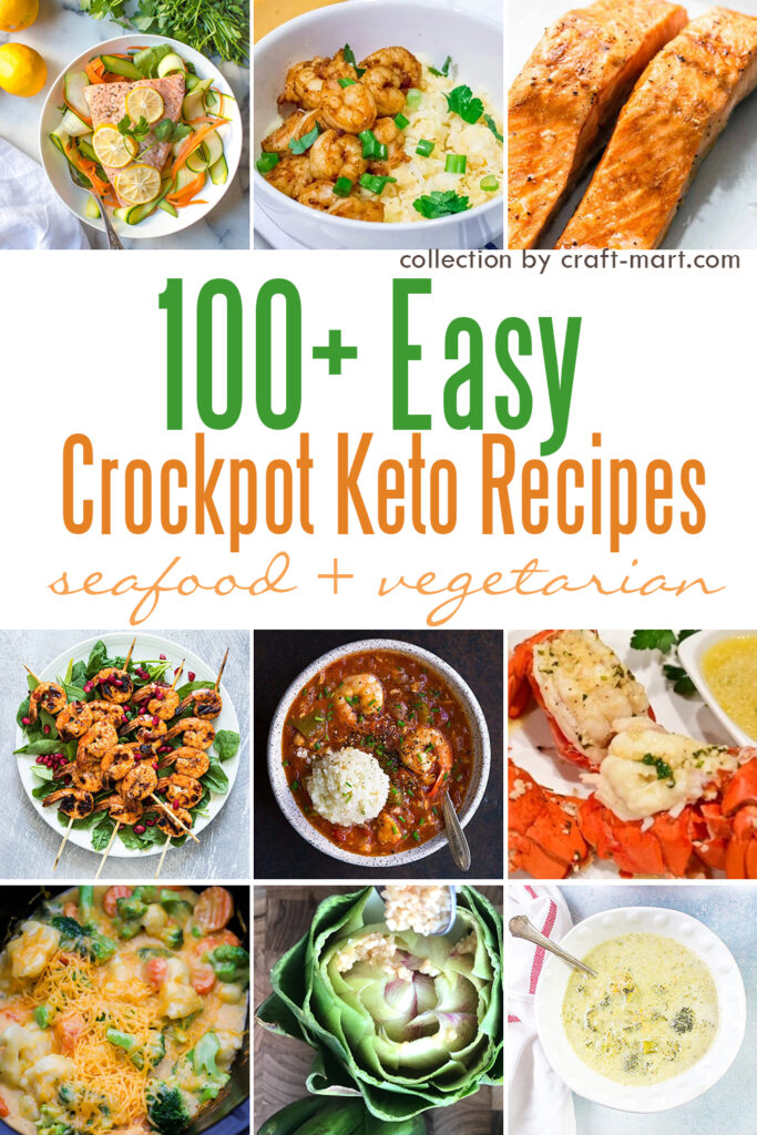 Seafood and Vegetarian Keto Crockpot Recipes
